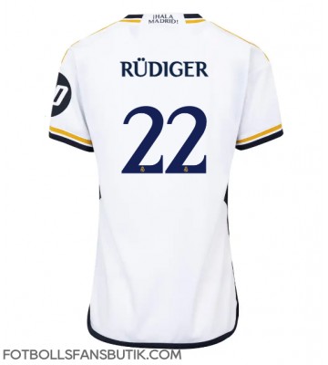 Real Madrid Antonio Rudiger #22 Replika Hemmatröja Damer 2023-24 Kortärmad